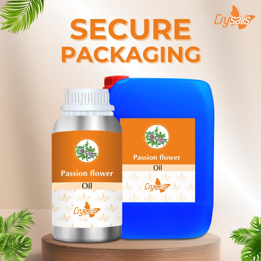 Organic Crysalis Passion Flower (Passiflora) Oil - 67.62 Fl Oz (2L) - Pure Cold Pressed for Aromatherapy, Massage & Skin Care