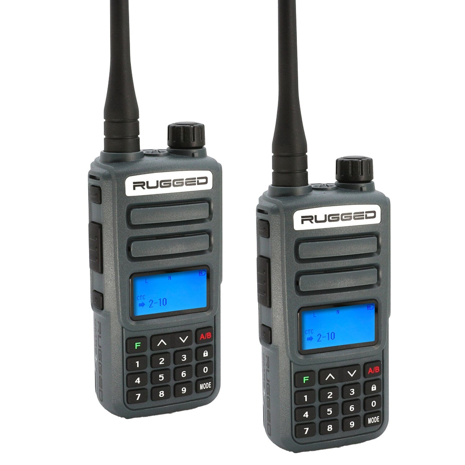 2 Pack Rugged GMR2 PLUS GMRS/FRS Two-Way Handheld Radios - Long Range Walkie Talkies for Outdoor Adventures, Camping, Hiking & Emergency Communication