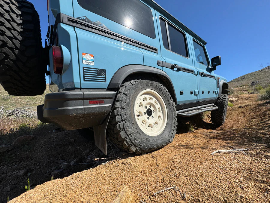 2023+ Ineos Grenadier Owl Tubular Side Step Sliders - Heavy Duty Off-Road Running Boards for Adventure & Overlanding