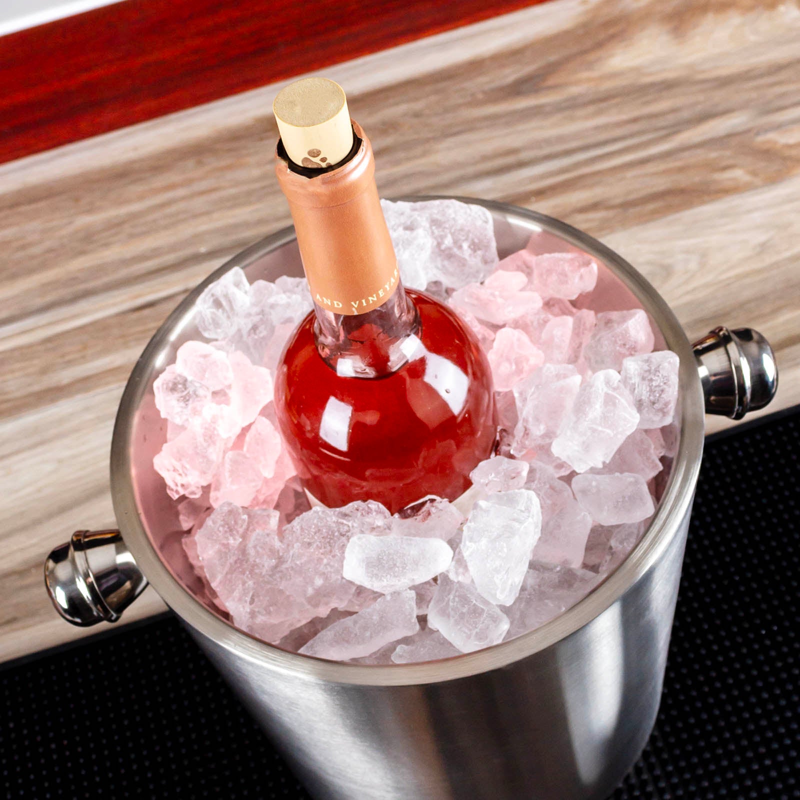 BarConic® Double Wall Wine Bucket - 4.5Qt Stainless Steel Ice Bucket for Chilling Champagne & White Wine - Perfect for Parties, Weddings & Outdoor Entertaining