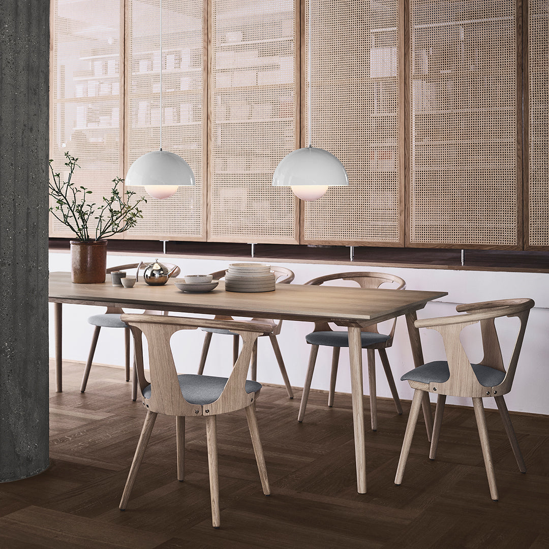 SK6 Modern Dining Table - 6-Seater Extendable Dining Table for Small Spaces, Perfect for Apartments & Compact Homes | Ideal for Family Dinners & Entertaining Guests