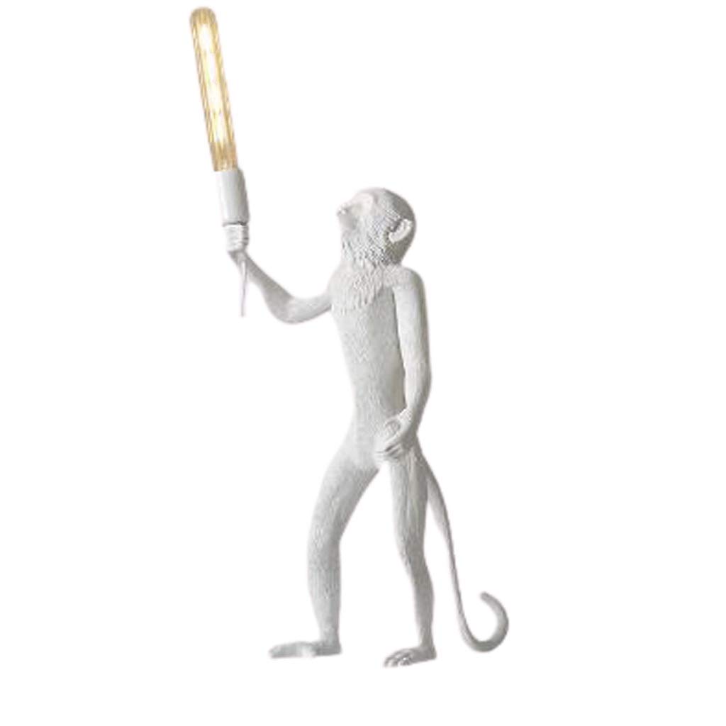 **Industrial Monkey Desk Lamp - Retro Vintage Table Lamp with Power Switch Button, Creative Nightstand Light for Bedroom, Living Room, Office & Study - Perfect for Reading, Working & Ambient Lighting (Color: C)**