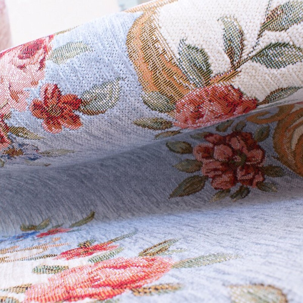 Ukeler Rustic Floral Area Rug - Non-Slip Soft Living Room Bedroom Dining Room Carpet (Luxury Blue, 23.6''x35.4'') - Perfect for Farmhouse Decor, Home Office & Cozy Spaces