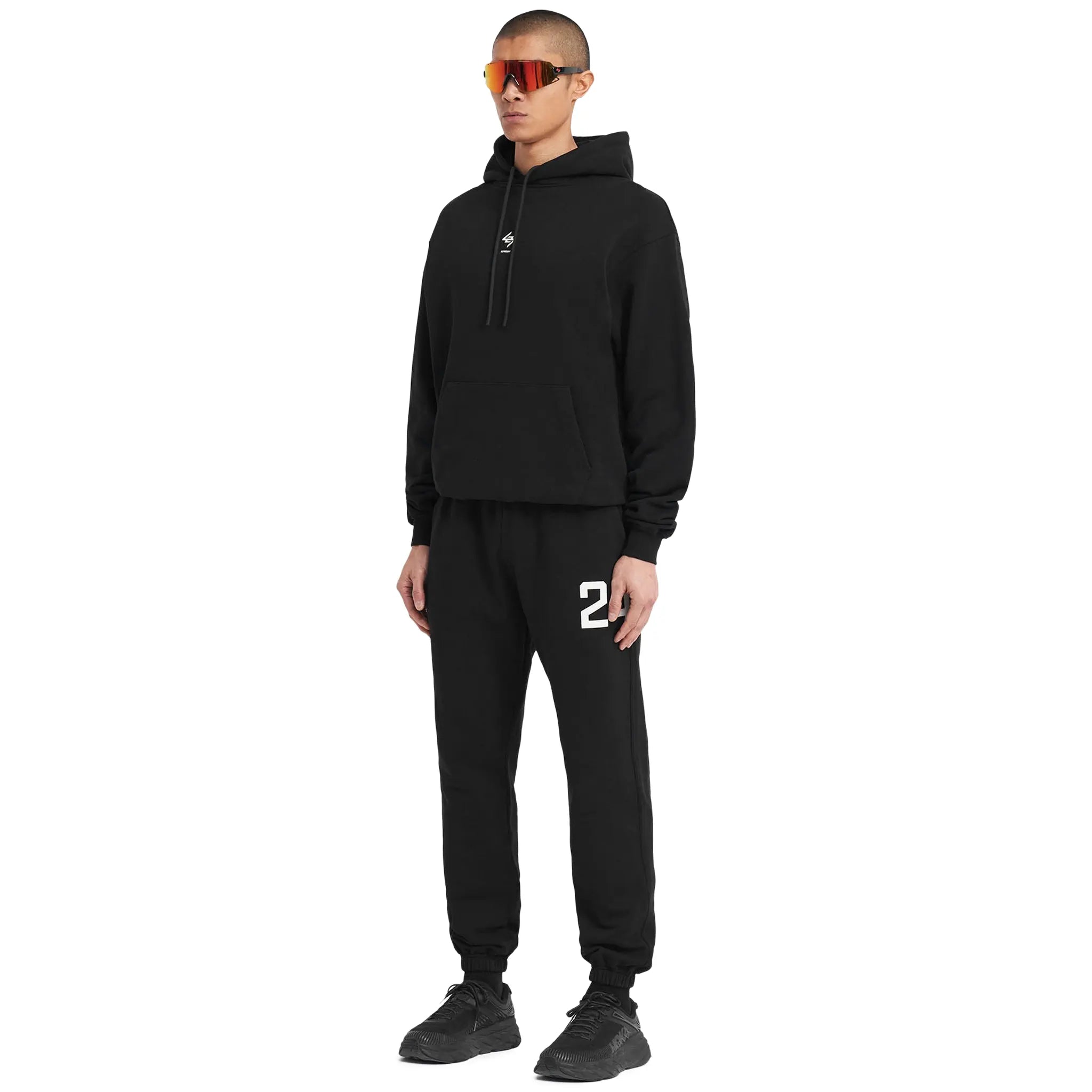 Represent 247 Oversized Jet Black Hoodie for Men & Women - Streetwear Fashion, Comfortable Pullover Sweatshirt - Perfect for Casual Wear, Gym, and Outdoor Activities