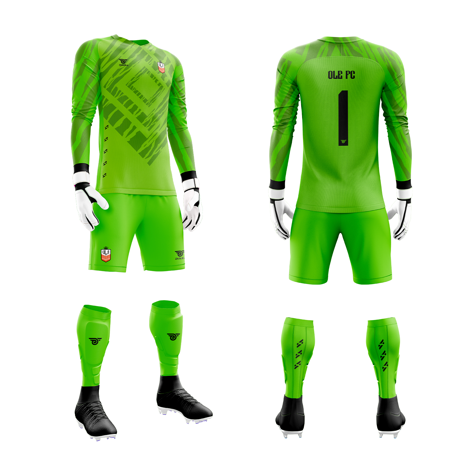 OLE FC GK Soccer Bundle - Complete Football Training Set for Kids & Adults - Perfect for Practice, Games, and Team Sports