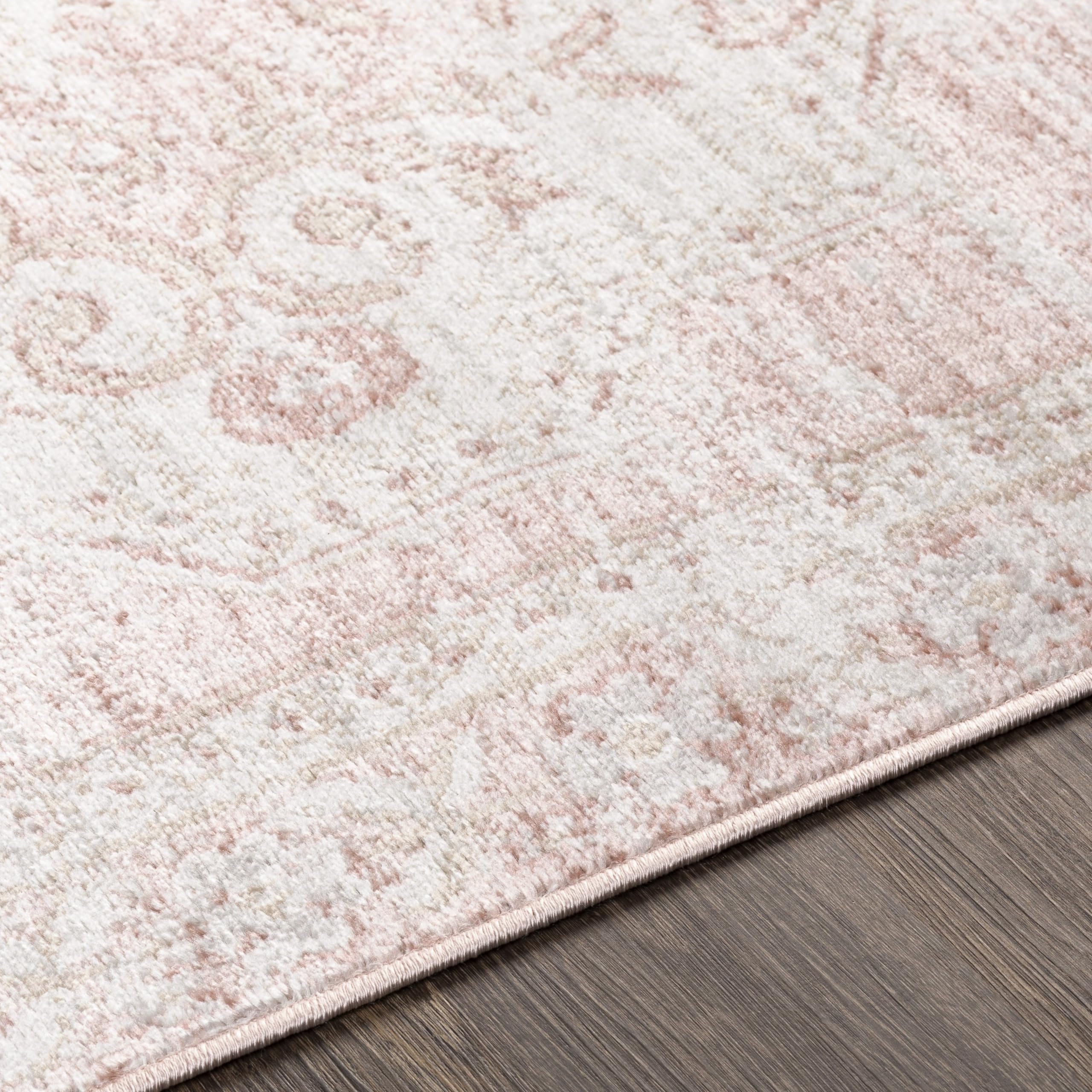Mark&Day Traditional Cream Area Rug 8x10 - Soft & Durable Living Room, Bedroom, Kitchen Carpet in White Blue Black (7'9