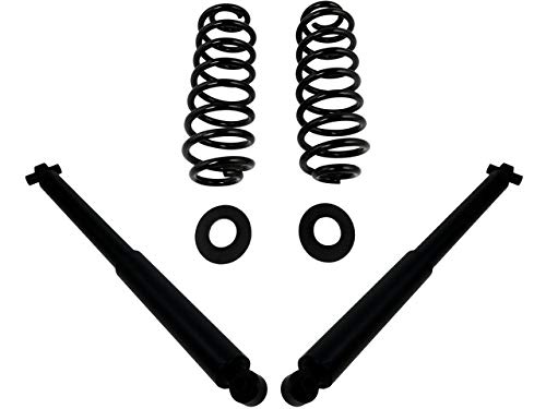 Rear Air Spring to Coil Spring Conversion 6-Piece Kit for 2002-2006 GMC Envoy XL - Heavy Duty Suspension Upgrade for Improved Ride Quality & Towing Performance - Perfect for Off-Roading, Hauling & Rough Terrain Driving
