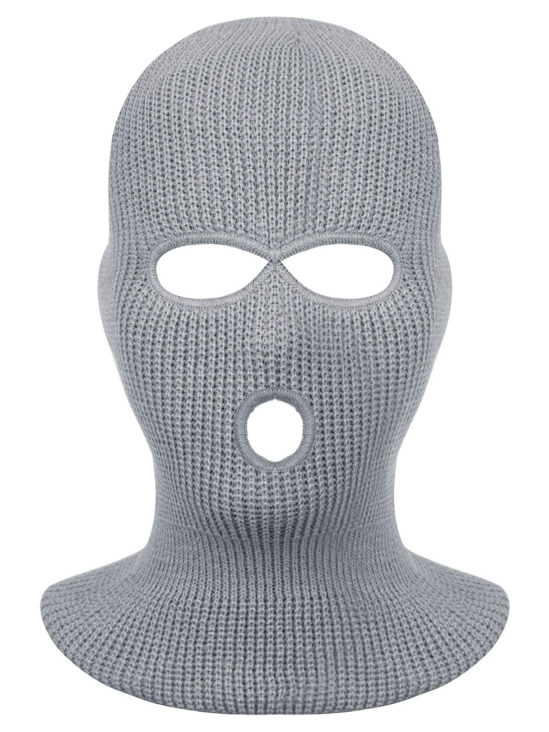CHICTRY 2-Hole & 3-Hole Knitted Ski Mask Balaclava - Warm Winter Full Face Cover for Skiing, Snowboarding, Motorcycling & Outdoor Sports - Cold Weather Protection Gear