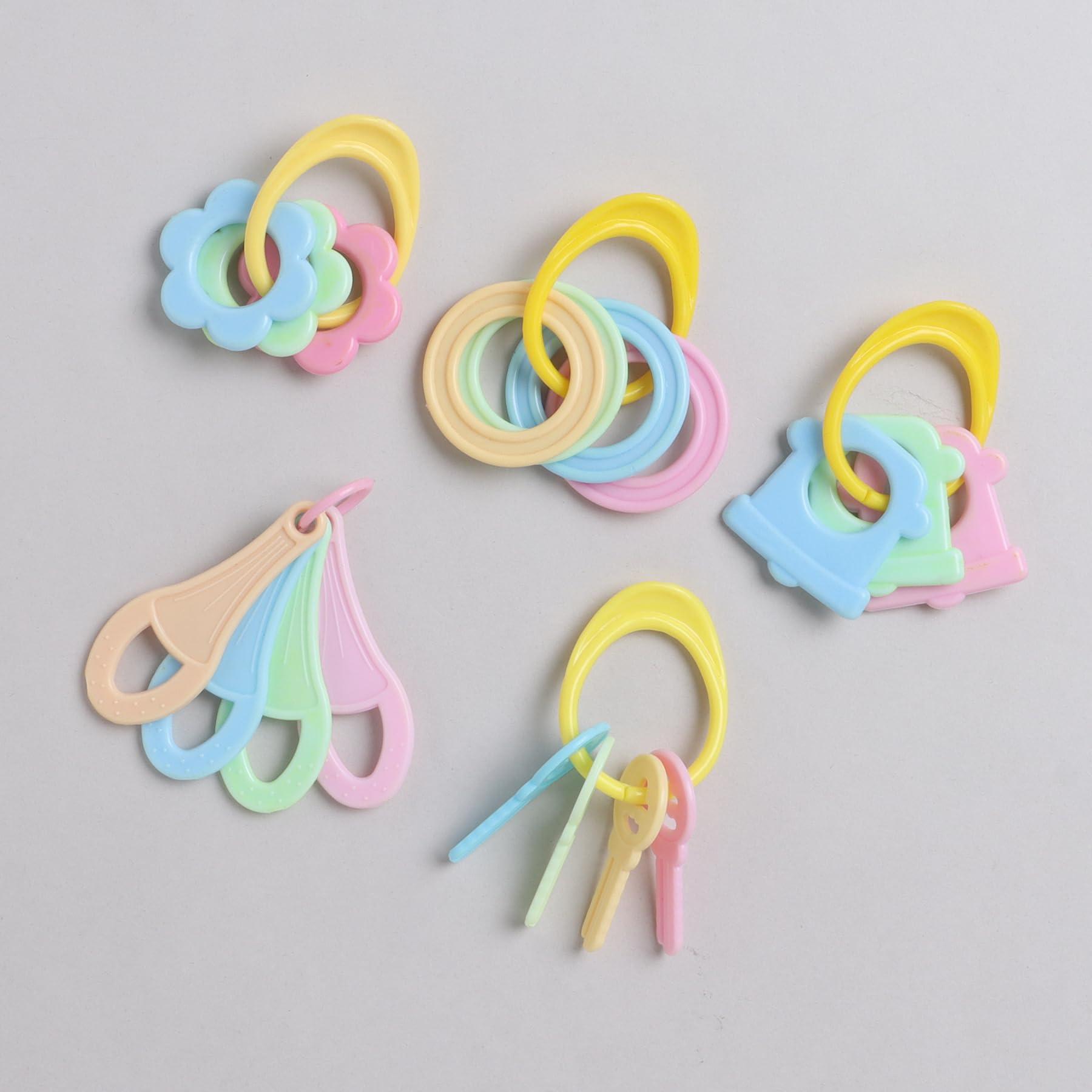 **Baby Teething Toys for Infants - 5 Pack Safe Chewable Teethers with BPA-Free Silicone, Soothing Sore Gums for Newborns & Toddlers - Perfect for Home, Travel & Daycare Use**