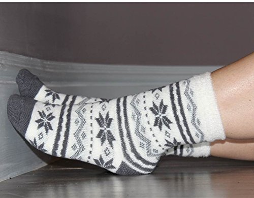 Cozy Women's Double Layer Slipper Socks - Warm Fuzzy Indoor/Outdoor House Shoes for Winter Comfort - Perfect for Lounging, Yoga & Cold Floors
