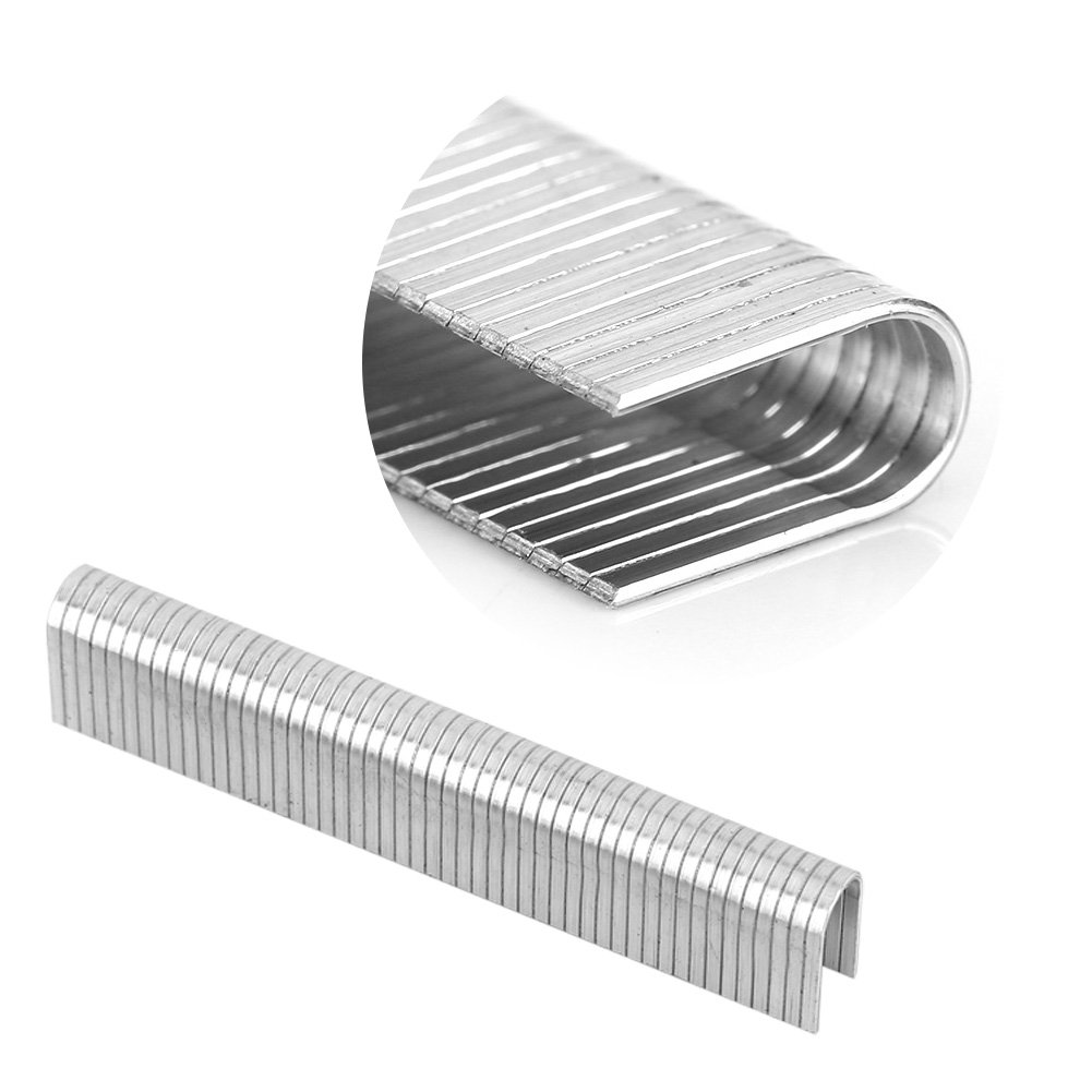 1000pcs A3 Steel U-Type Staples for Staple Gun - Heavy Duty Stapler Nails Fasteners with High Strength & Durability - Perfect for Office, Home DIY, Carpentry, Upholstery and Packaging Projects