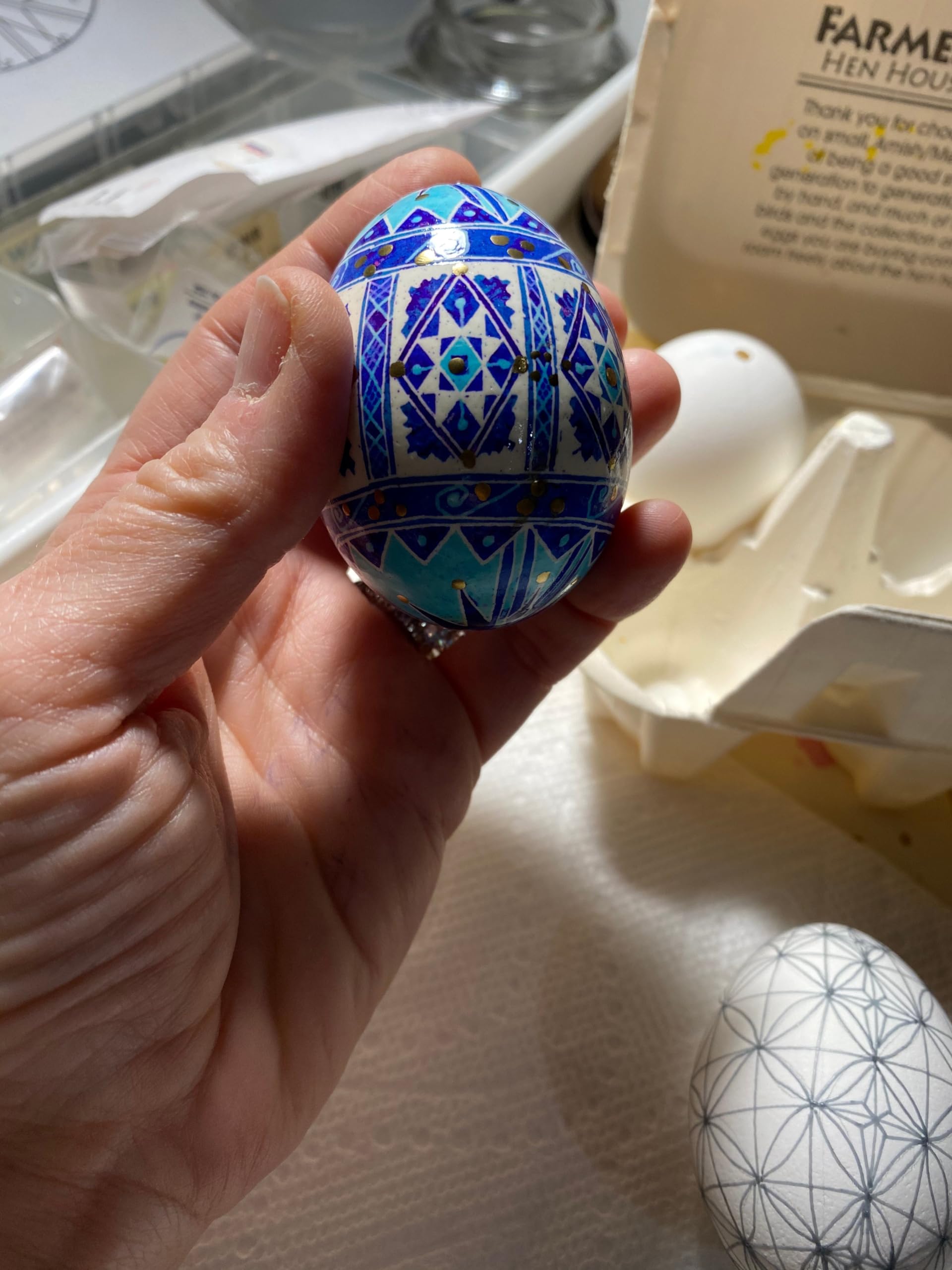 DAONEG 30 Large Blown Chicken Egg Shells - Save 2-3 Hours of Work & Reduce Mess - Perfect for Easter Decorations, DIY Crafts & Art Projects