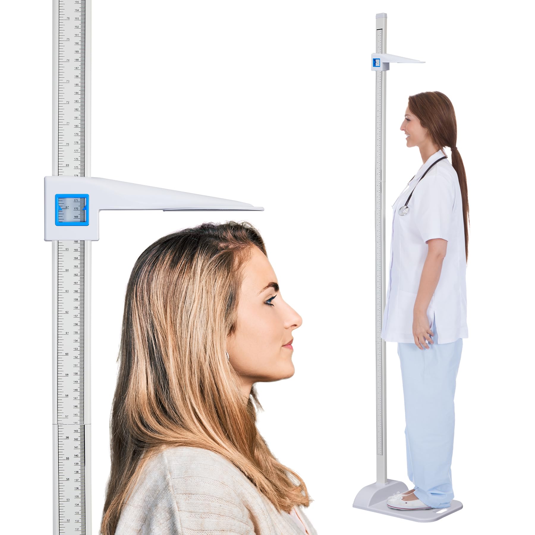 **Portable Aluminum Stadiometer for Height Measurement - 8-82 Inches (20-210 cm) - Accurate Measuring Tool for Adults & Kids - Perfect for Home, Gym, Clinic & Pediatric Offices - Includes Carrying Bag**    *(Ideal for Health Checkups, Fitness Tracking & Child Growth Monitoring)*