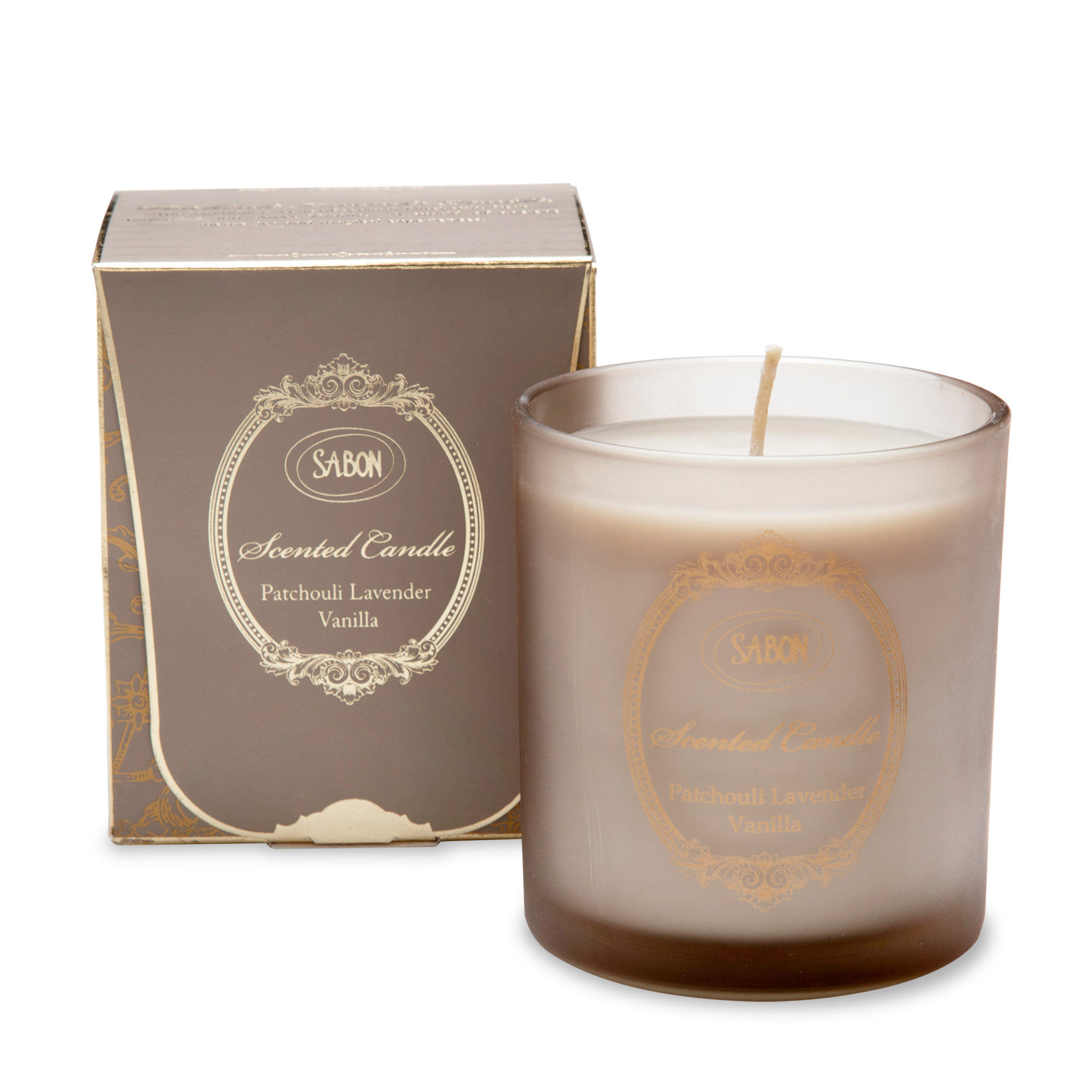 Premium Large Glass Candles with Patchouli, Lavender & Vanilla Scents - Perfect for Home Decor, Relaxation & Aromatherapy