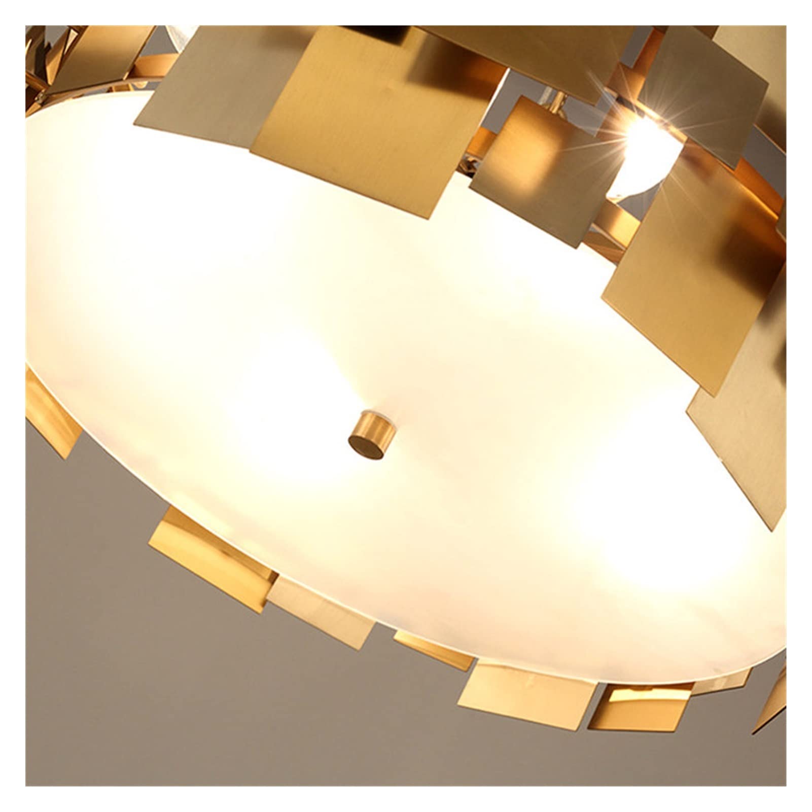 Modern Luxury LED Chandelier - 53x22cm Gold Pendant Light for Living Room & Bedroom - Energy Efficient Crystal Ceiling Lighting Fixture for Dining Room, Hallway, and Home Decor