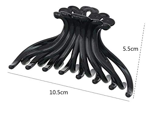 WOIWO 2PCS 10.5cm Hair Clips - Chrysanthemum Claw Hairpins for Women's Hairstyles