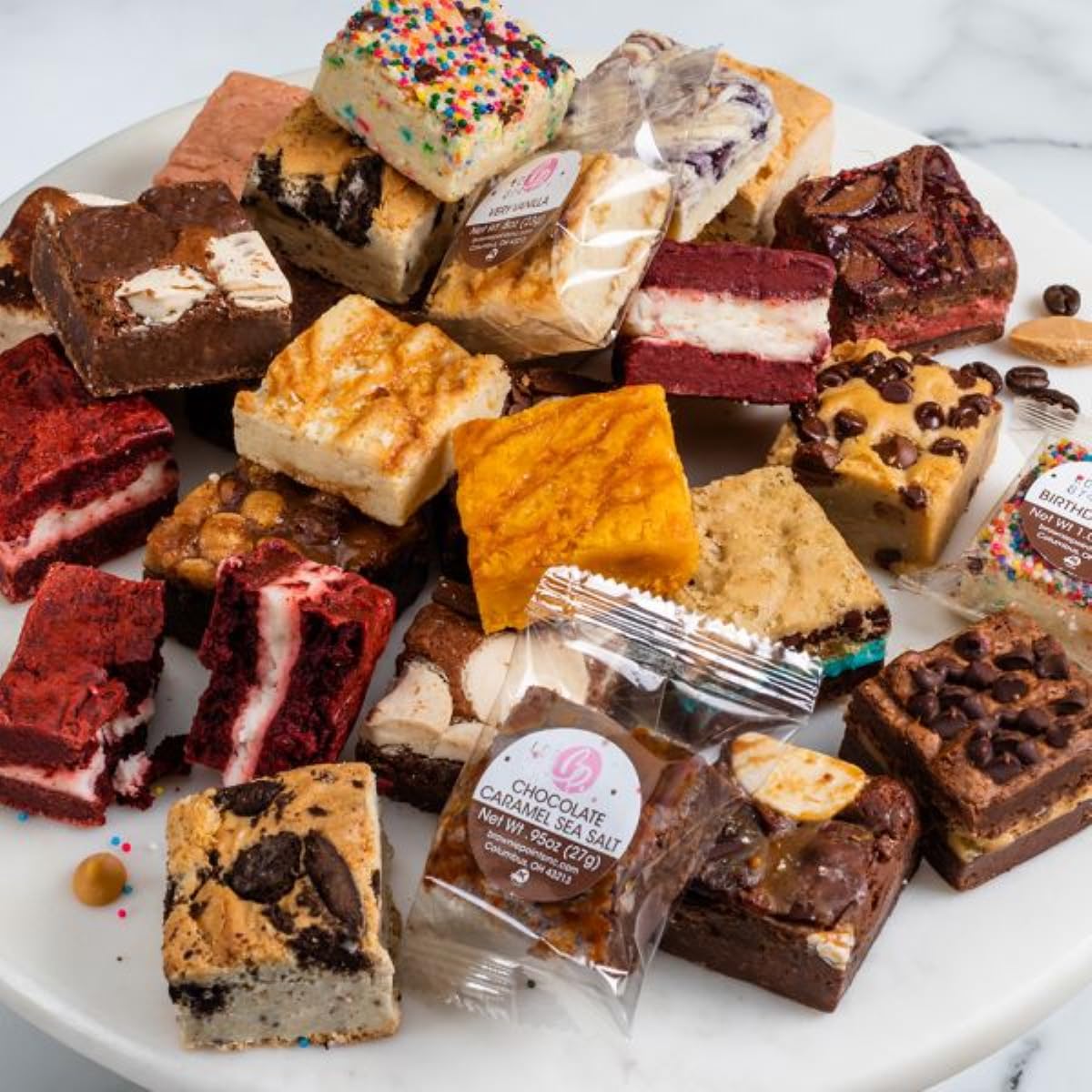 Brownie Points Baby Brownies - 75 Individually Wrapped Gourmet Chocolate Fudge Brownies | Fresh Baked from Scratch with Fine Ingredients | Perfect for Gift Boxes, Baskets & Special Occasions | Delicious Sweet Dessert for Parties, Holidays & Corporate Gifts