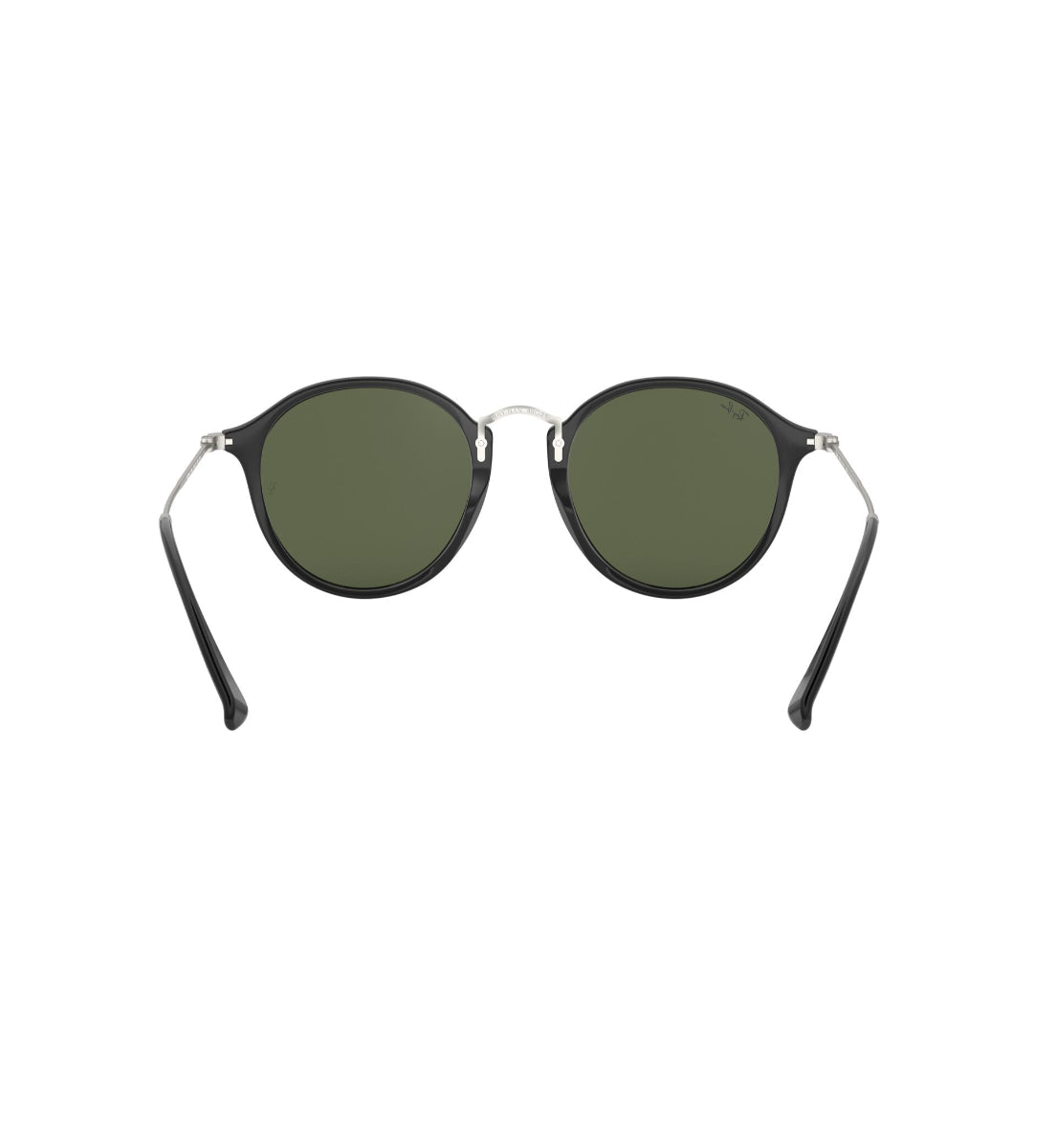 Ray Ban Round Fleck Black Silver Sunglasses - Classic Aviator Style for Men & Women - Perfect for Driving, Beach, and Outdoor Activities
