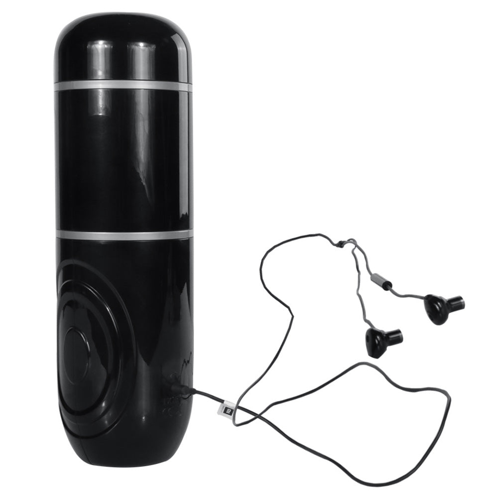 Gia Cup Thrusting Rotating Moaning Masturbator with Suction Mount - Realistic Male Sex Toy for Solo Pleasure & Couples Play - Waterproof & Easy to Clean Adult Toy for Discreet Home Use