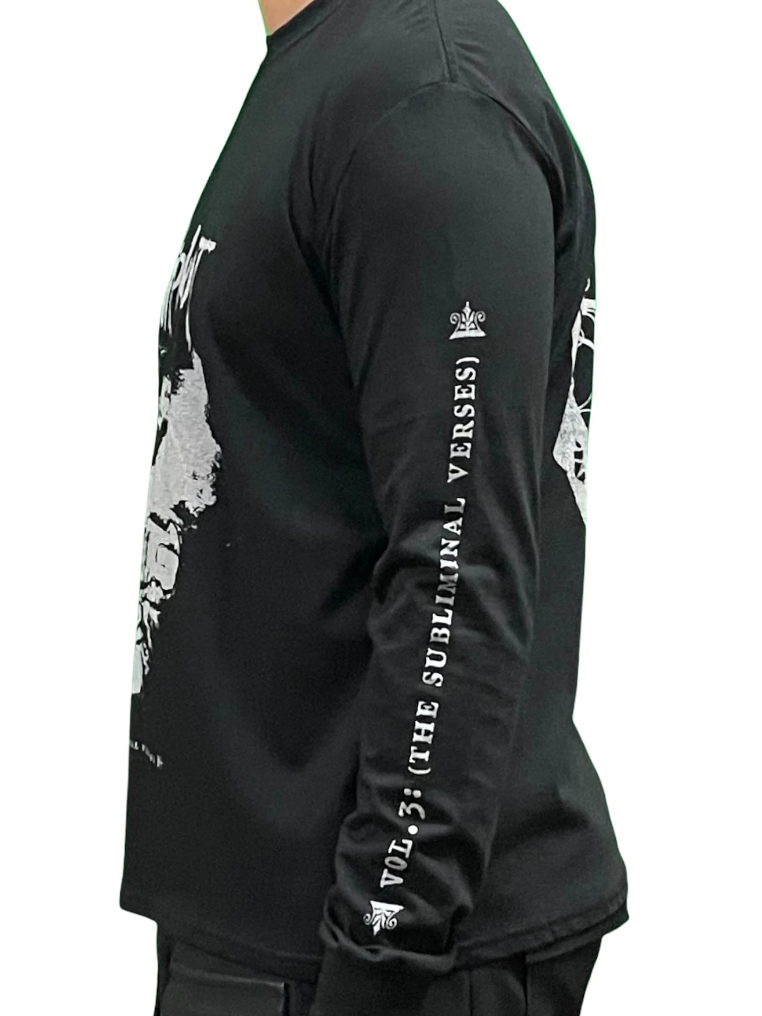 Slipknot Men's Subliminal Verses Graphic Long Sleeve T-Shirt - Black, Small | Heavy Metal Band Merch | Concert & Casual Wear