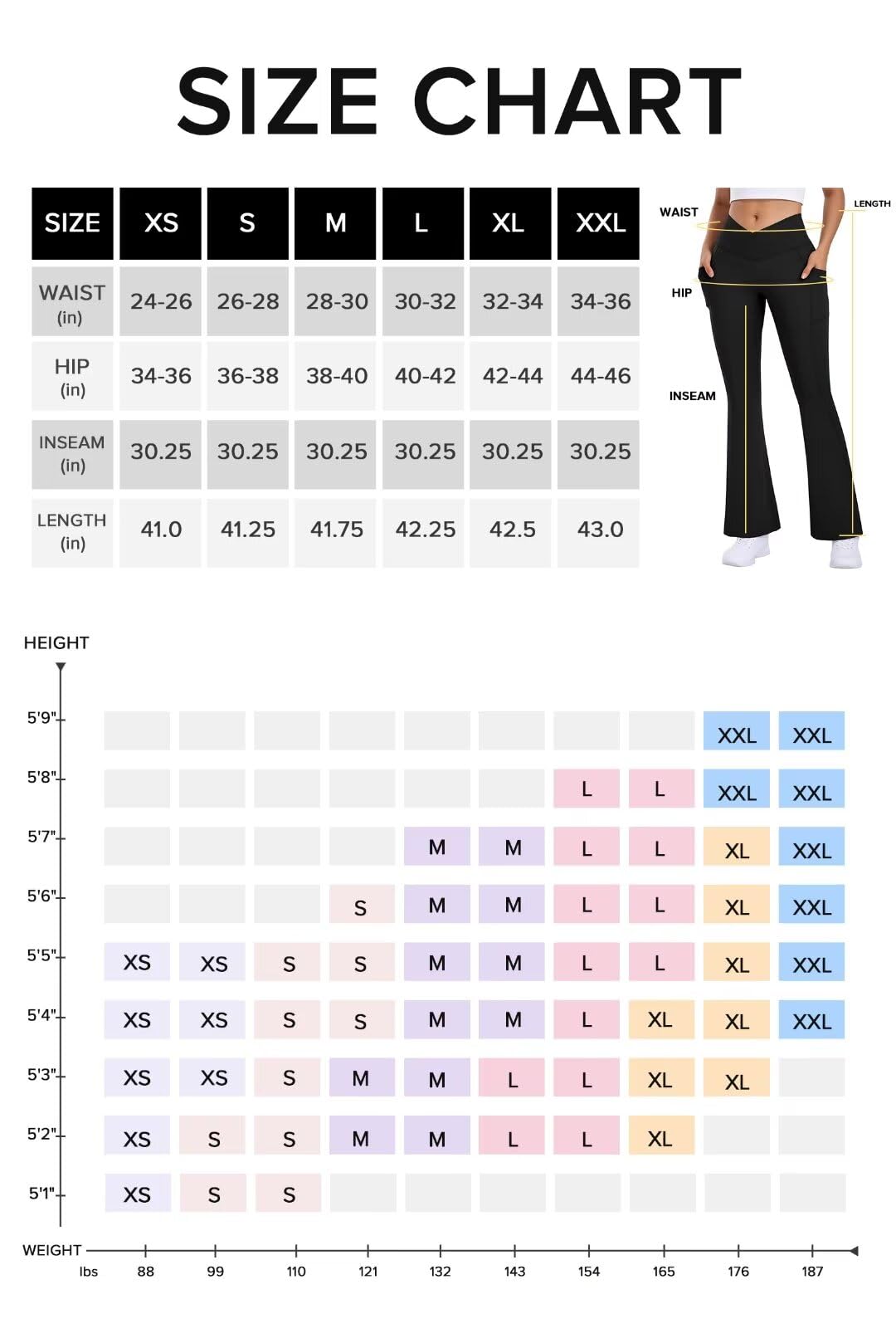 Vertvie Women's Flare Leggings - Scrunch Butt Yoga Pants with Pockets, V-Crossover Design for Workout, Gym & Yoga | Bell Bottom Fitness Leggings for Running, Lifting & Everyday Wear