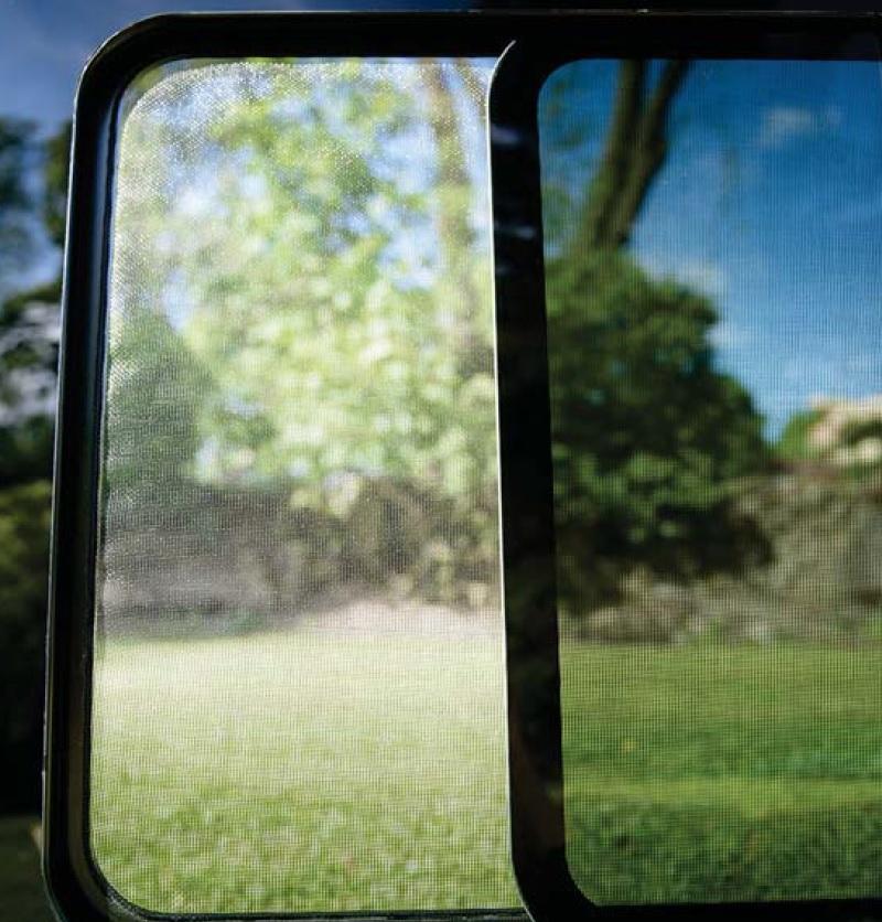 AM Auto Ram ProMaster Driver Side Rear Quarter Screened Half Slider Window - Fits 136