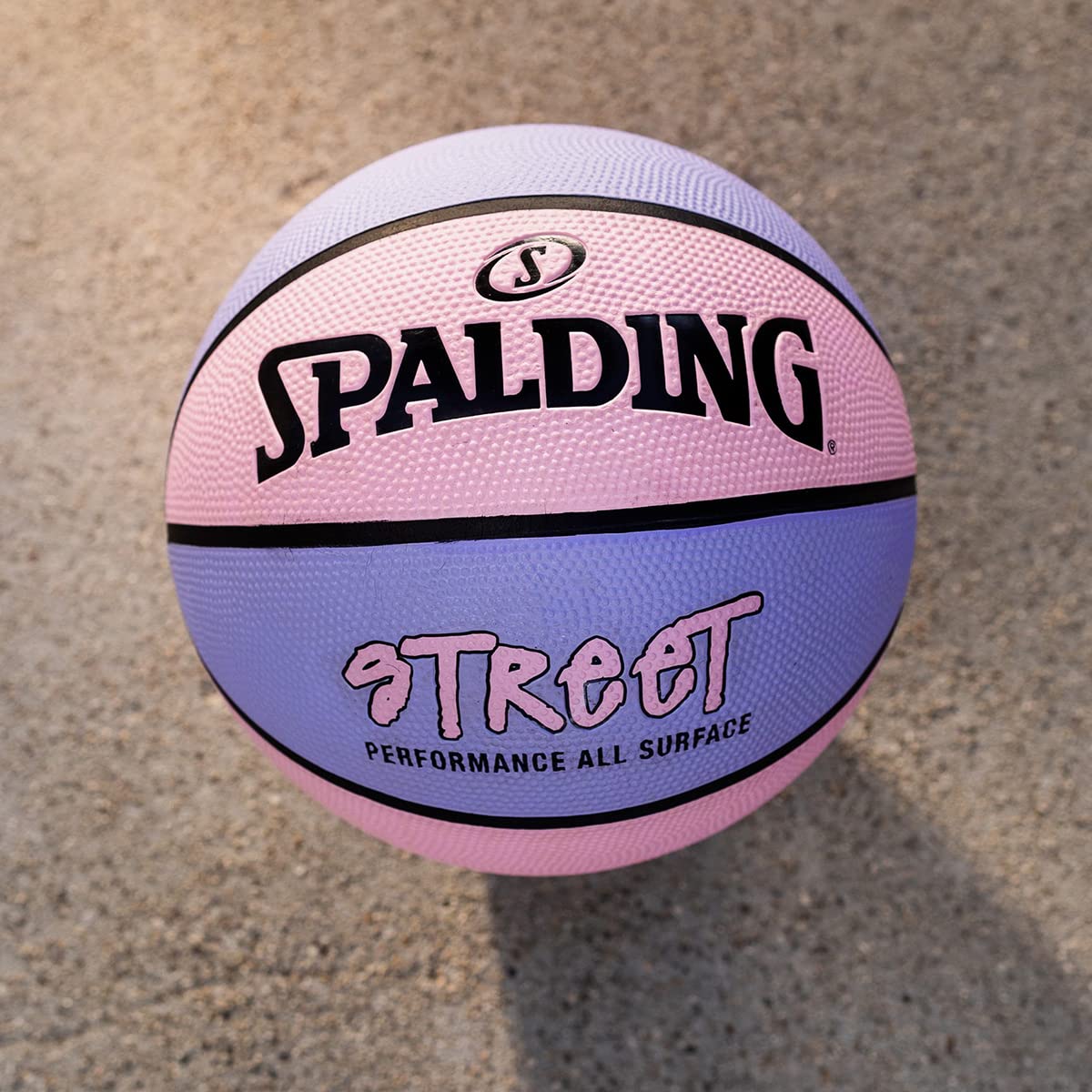 Spalding Street Outdoor Basketball - Durable Rubber Basketball for Street, Park & Driveway Play - Perfect for Pickup Games & Outdoor Training