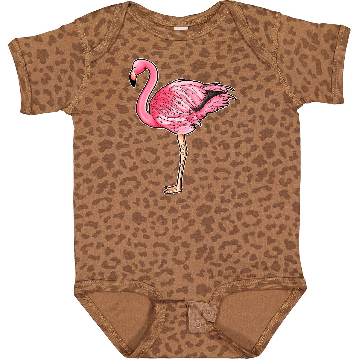 Inktastic Pink Flamingo Baby Bodysuit - Cute Flamingo Print Onesie for Newborns & Infants | Soft Cotton Baby Romper for Playtime, Photo Shoots & Everyday Wear
