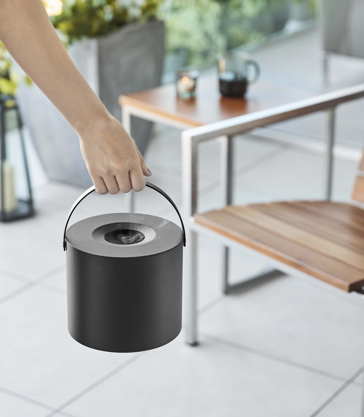 Premium Steel Mosquito Repellent Coil Holder & Storage Case - Outdoor Camping, Patio, and Garden Protection
