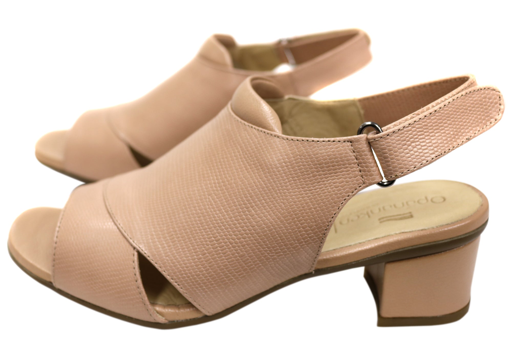 Opananken Joice Women's Comfortable Brazilian Mid Heel Leather Sandals - Stylish & Supportive Summer Shoes for Beach, Party & Casual Wear