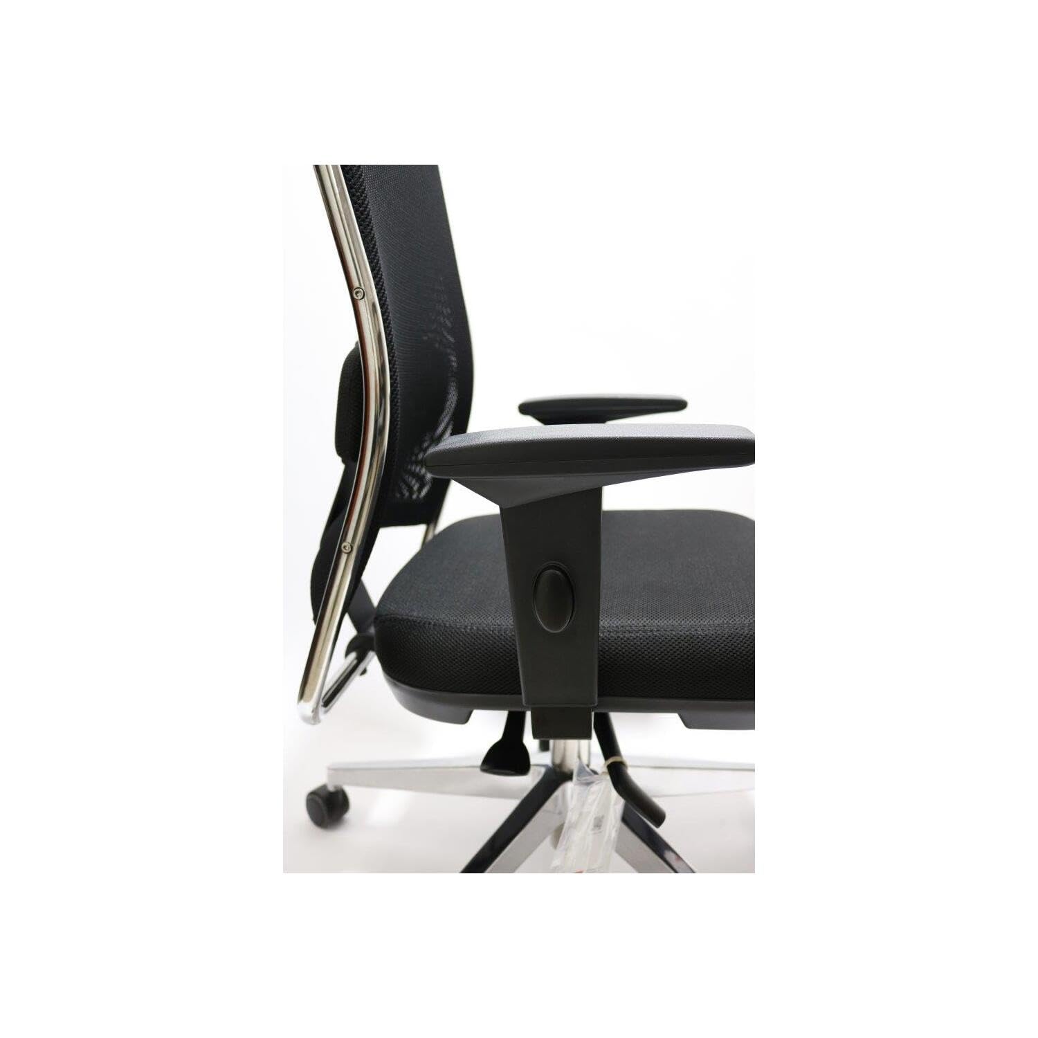 Ergonomic High-Back Office Chair with Headrest - Adjustable Mesh Computer Desk Chair with Lumbar Support - Black - Perfect for Home Office, Gaming & Workspace Comfort