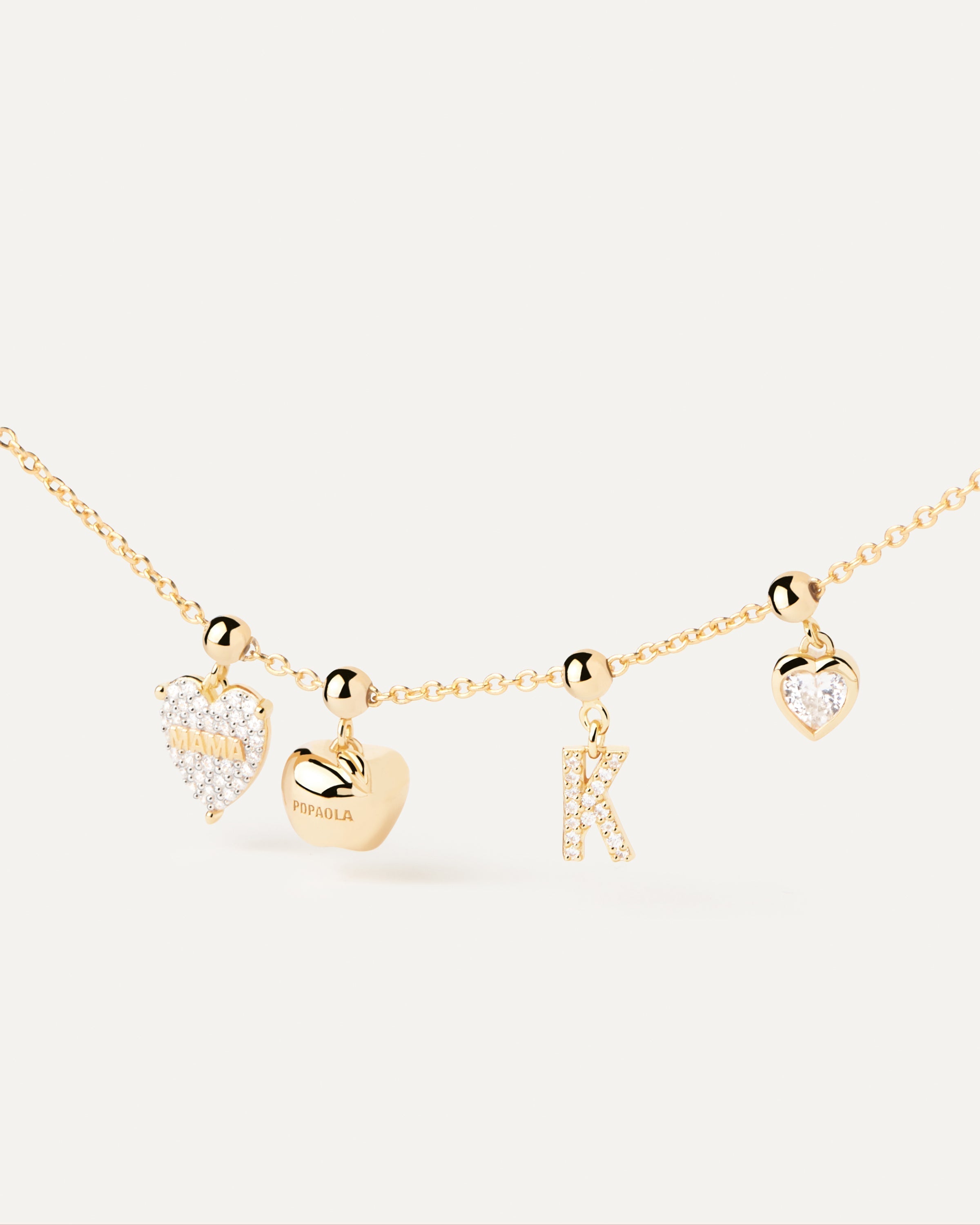Letter K Charm - Elegant Initial Pendant for Necklaces & Bracelets - Perfect for Personalized Jewelry Gifts & DIY Crafting