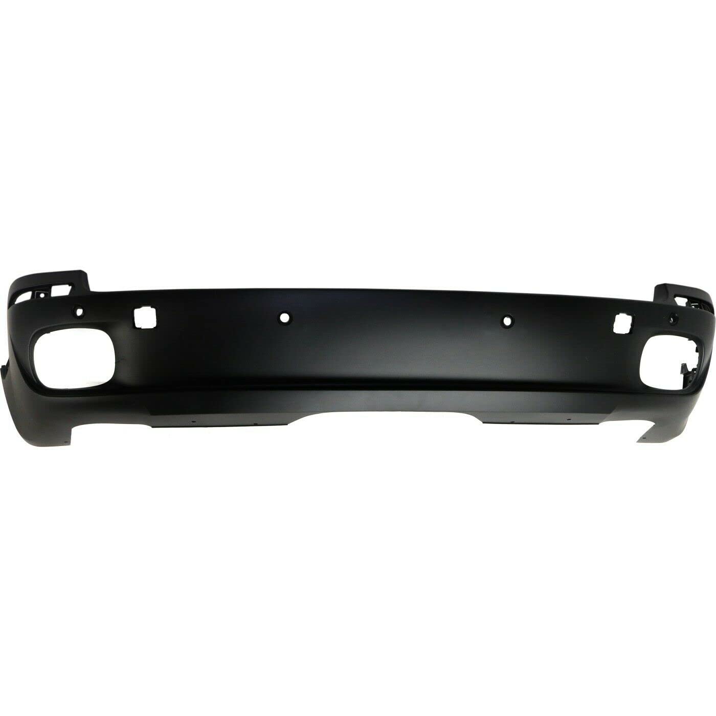 JJ 1pc Rear Primed Plastic Bumper Cover - No License Plate Cut-Out (BM1100173) | Perfect Replacement for Car Body Repair & Auto Restoration Projects | Fits Select Vehicle Models