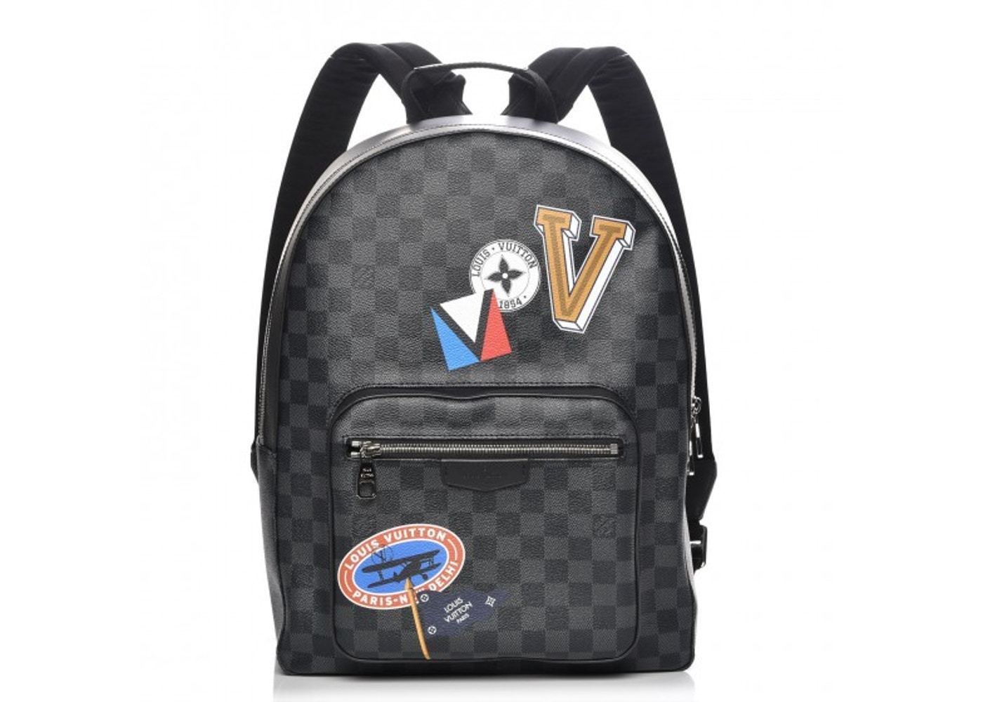 LV Josh Bag Damier Graphite Canvas Crossbody Bag for Men - Stylish Luxury Shoulder Bag for Work, Travel & Daily Use | Fall Winter 2017 Collection