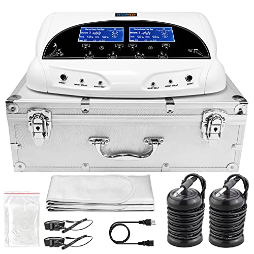 Professional Ionic Foot Detox Machine - Dual Ionic Foot Bath Spa with 2 Waist Belts & 10 Liners for Deep Cleansing & Relaxation | Perfect for Home Spa, Wellness Therapy & Detoxification