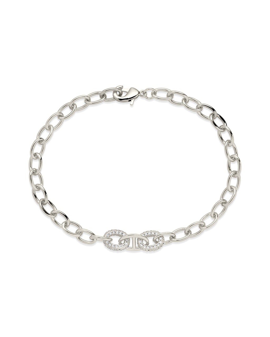 Reina CZ Chain Link Bracelet - Elegant Cubic Zirconia Jewelry for Women | Perfect for Parties, Weddings & Everyday Wear