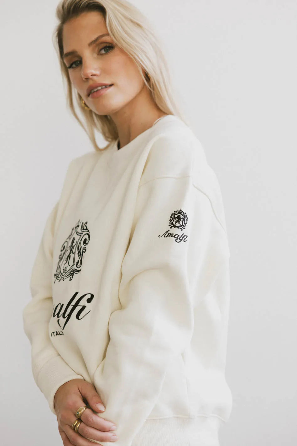 Amalfi Crewneck Sweatshirt for Men & Women | Soft Cotton Blend | Comfortable Casual Pullover | Perfect for Fall & Winter Layering | FINAL SALE