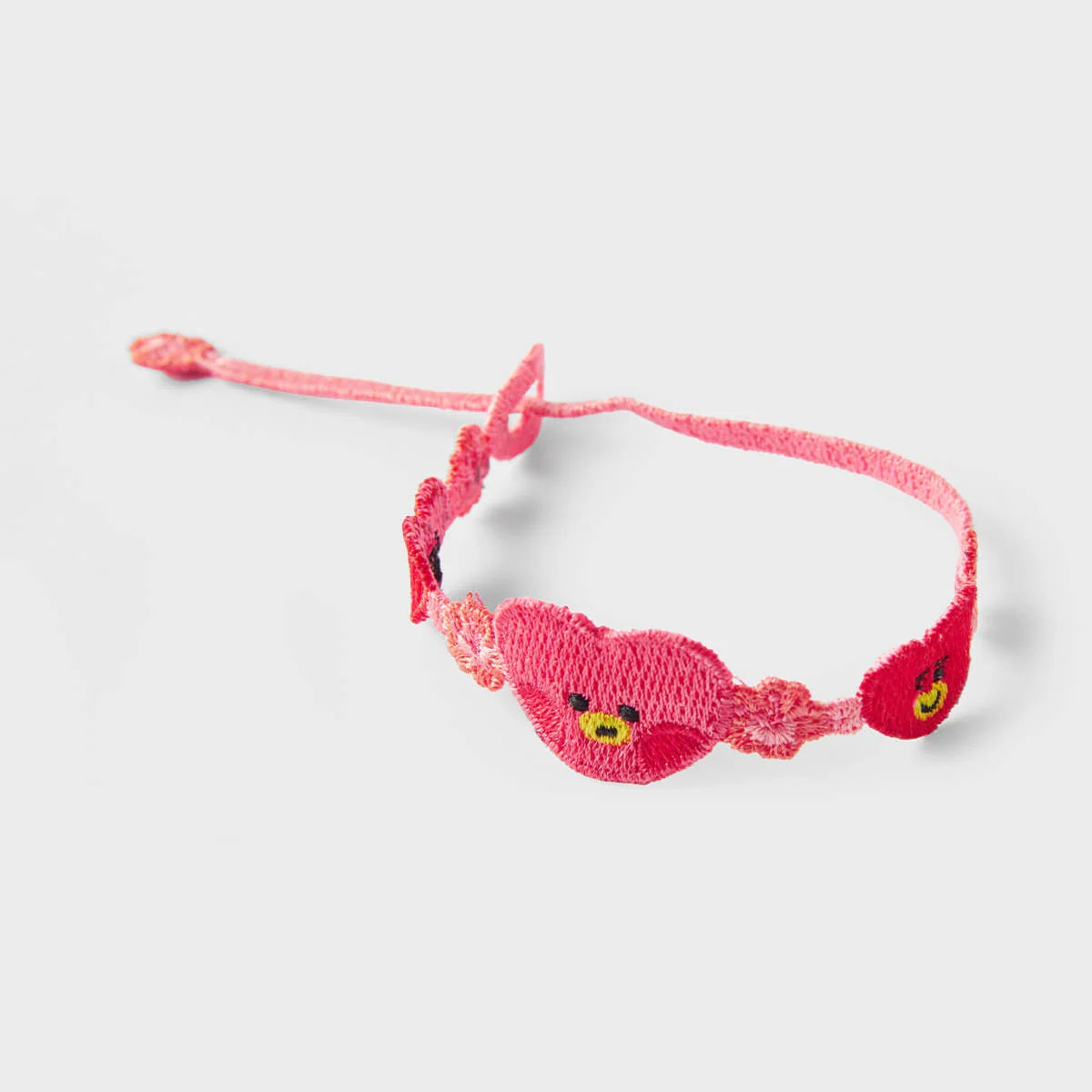 BT21 BIG & TINY Edition Embroidery Patch Bracelet - Tata Character Cute Korean K-Pop BTS Accessory for Fans, Gift for Friends, Fashion Statement for Concerts & Daily Wear