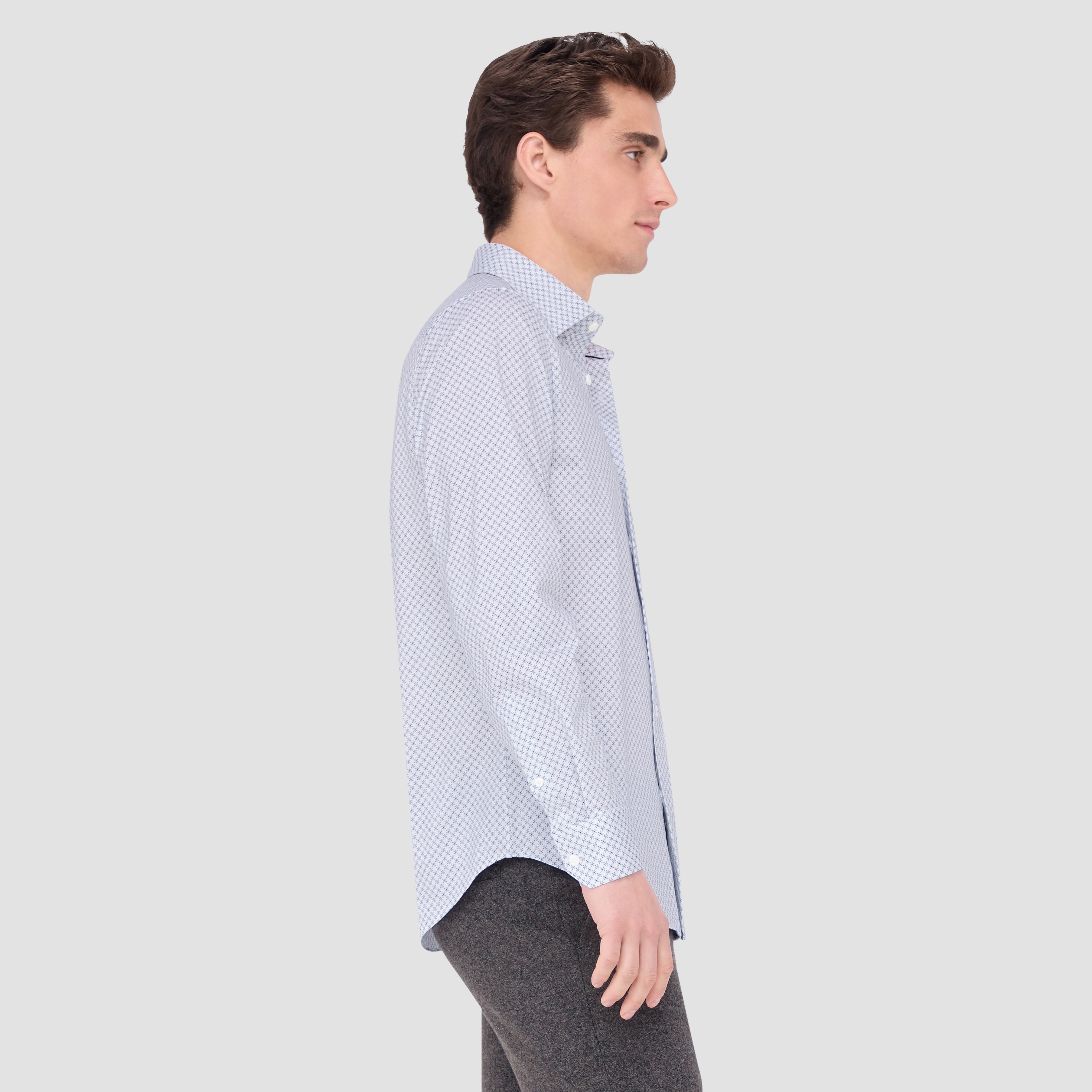 James Geometric Print Cotton Shirt for Men - Stylish Casual Button Down Shirt for Office, Party & Everyday Wear
