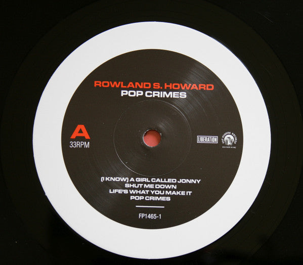 Rowland S. Howard Pop Crimes LP Vinyl Record Album - Limited Edition Reissue Near Mint (NM/M) Condition - Perfect for Vinyl Collectors & Music Enthusiasts