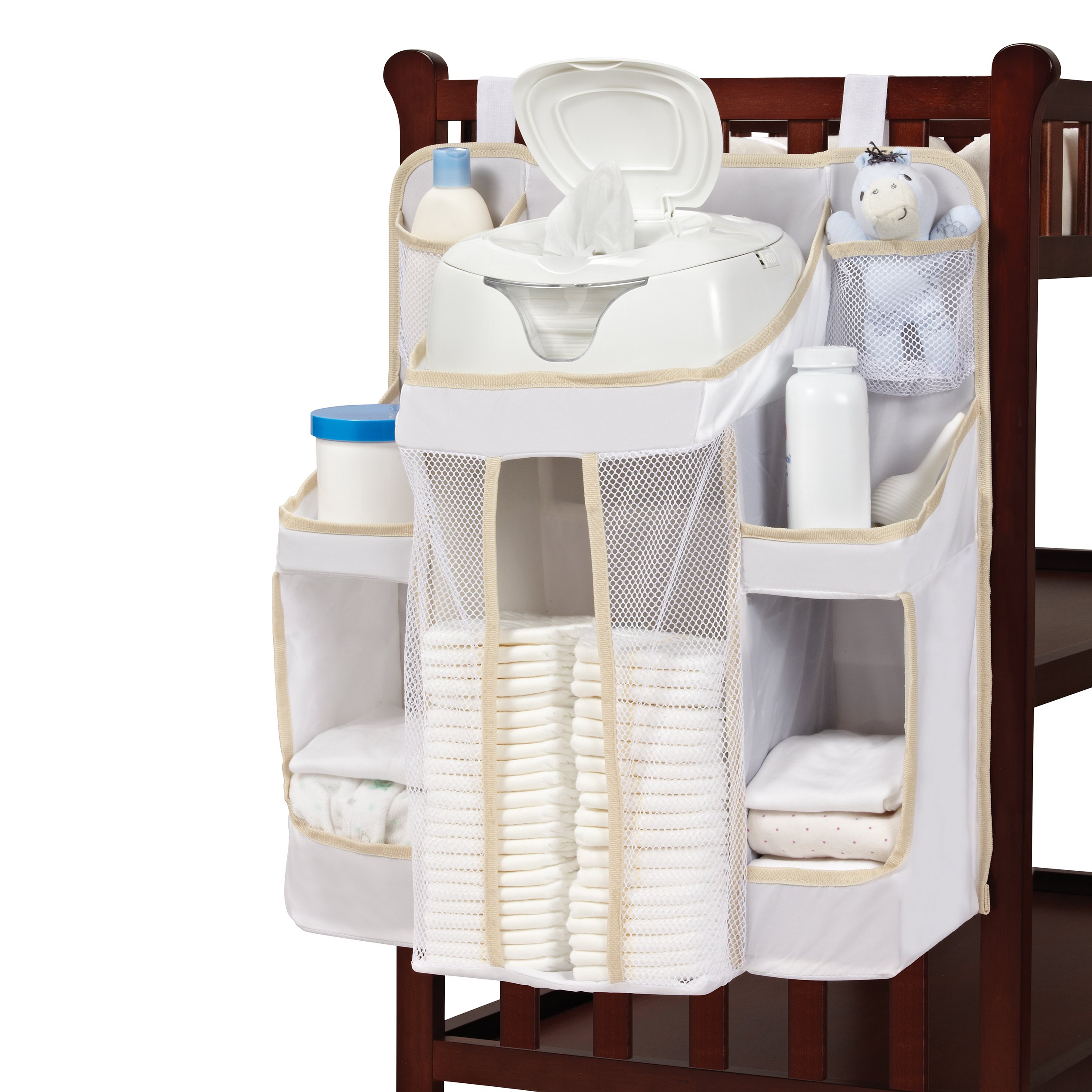 Baby Diaper Caddy Organizer - Portable Nursery Storage for Diapers, Wipes & Essentials - Perfect for Nursery, Baby Shower Gifts & On-the-Go Parents