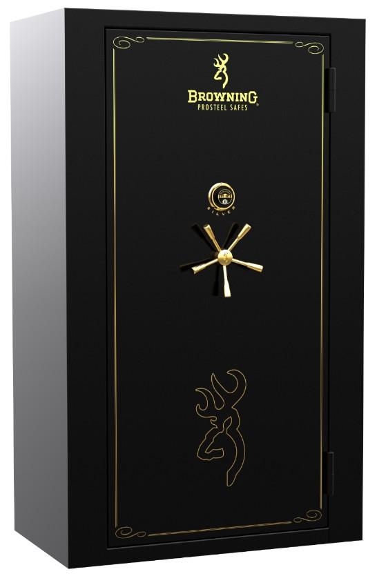 Browning SR49T Silver Series Gun Safe - Secure Firearm Storage for Home, Office & Travel | Heavy Duty Steel Construction | Digital Keypad & Biometric Lock | Perfect for Handguns, Rifles & Valuables | Ideal for Gun Owners, Hunters & Security Professionals