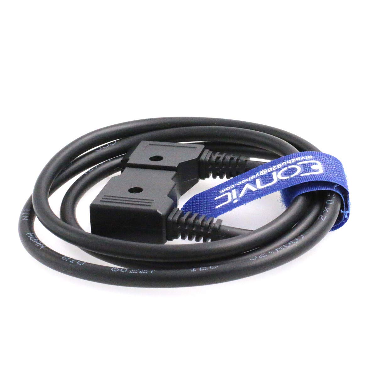 Eonvic D-Tap Extension Cable Male to Female 12V Power Cord for Camera Battery - Compatible with DSLR, Camcorder, LED Light & Video Equipment