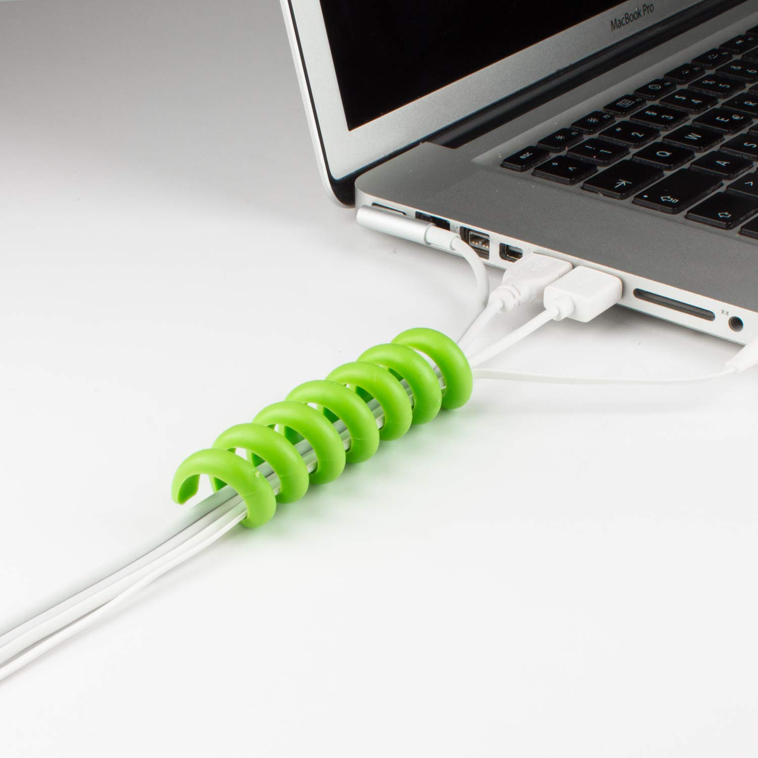 Cable Organizer Cord Management System - Snake Green Cable Candy for Desk, Home & Office Wire Organization