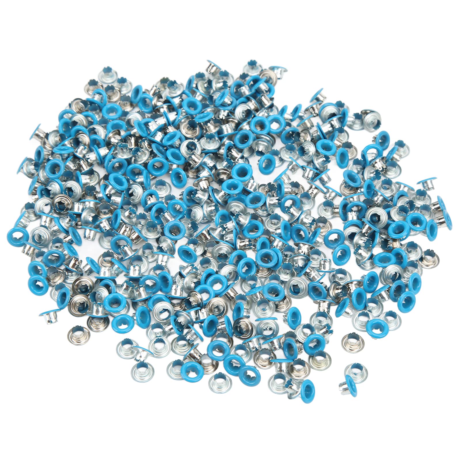 Premium Metal Eyelets for Leather Crafts & Garment Accessories - Round Edge Eyelets YK4/5C16 (Blue) | Perfect for DIY Projects, Handbags, Shoes & Clothing Repair