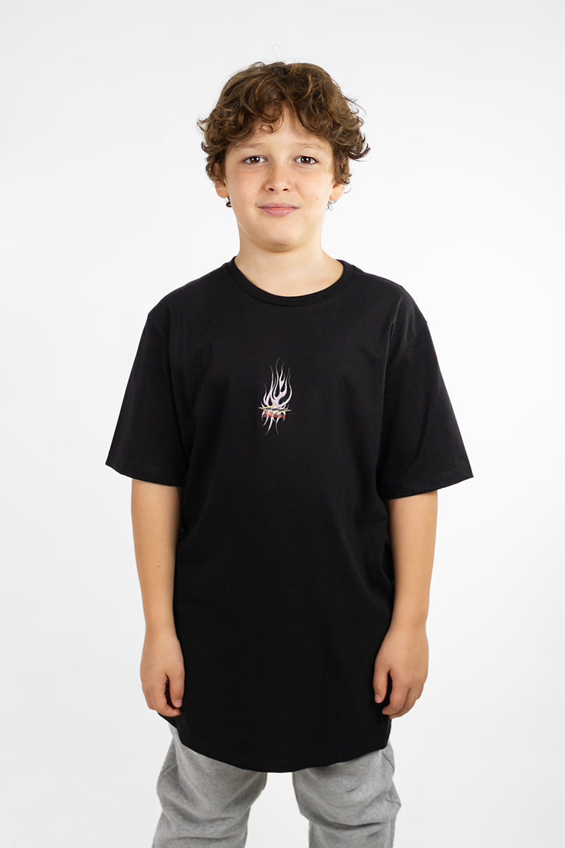 Billabong Dagger Tee for Boys - Kids Black Short Sleeve Cotton T-Shirt - Perfect for School, Playground & Summer Activities