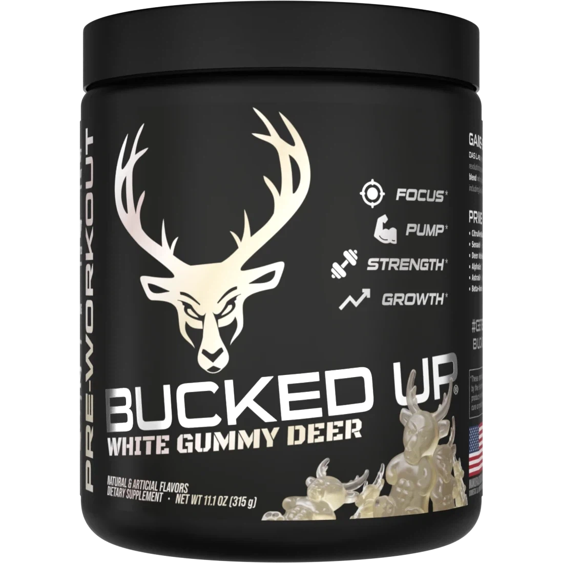 Bucked Up Pre Workout Supplement - Energy & Focus Booster for Gym, Running & Fitness Training | Best for Athletes & Bodybuilders