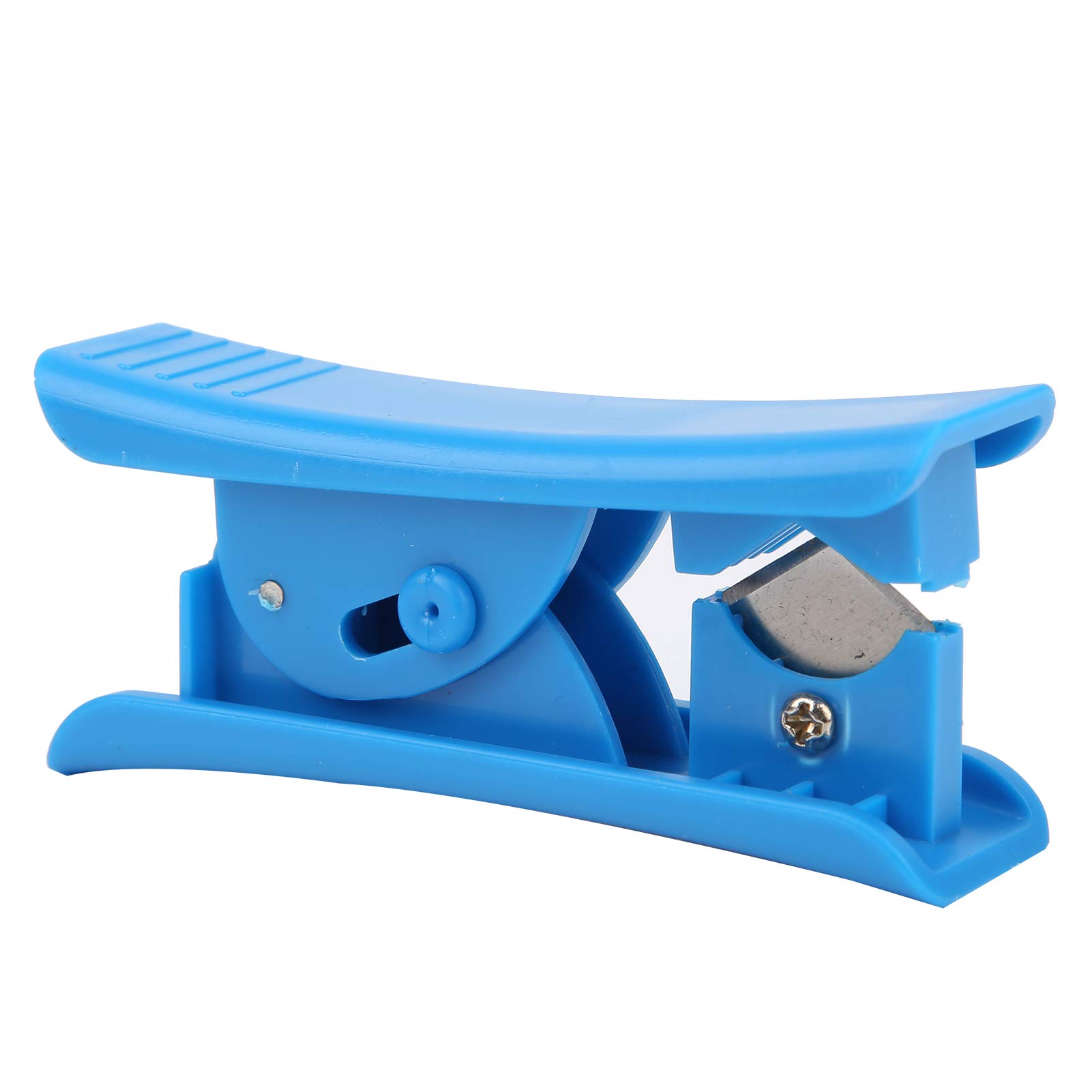 Precision Tube Cutter - 2.0mm to 4.0mm OD Hose Pipe Cutting Tool with Ergonomic Handle (Blue) - Ideal for Plumbing, Automotive, and DIY Projects
