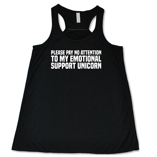 Emotional Support Unicorn T-Shirt - Funny Graphic Tee for Women & Men | Perfect for Therapy Sessions, Anxiety Relief & Mental Health Awareness