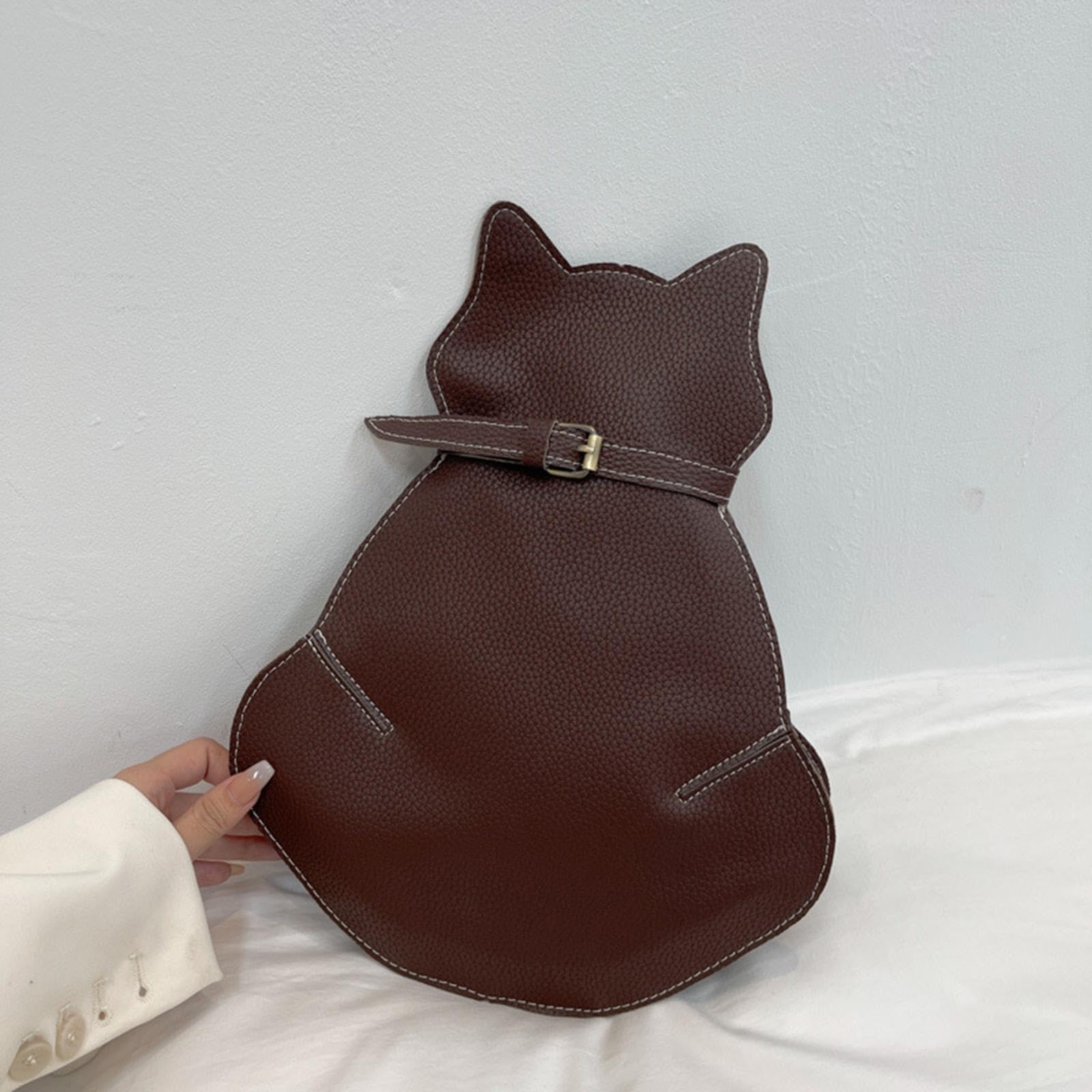 FashionMyDay® Stylish Cat-Shaped Sling Bag - Crossbody Backpack for Women, Gym, Travel & Daily Use | Lightweight Waist Pack with Adjustable Strap | Perfect for Workout, Shopping & Outdoor Activities